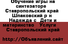 Обучение игры на синтезаторе - Ставропольский край, Шпаковский р-н, Надежда с. Дети и материнство » Услуги   . Ставропольский край